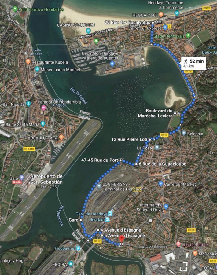 Port Bidassoa - T2 Coquet, Parking, Lit Xxl, Wifi, Pres De La Gare Hendaye Exterior photo